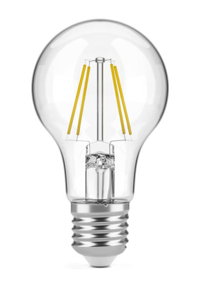 istock LED filament bulb isolated on white. 3D rendering illustration. 1391024086