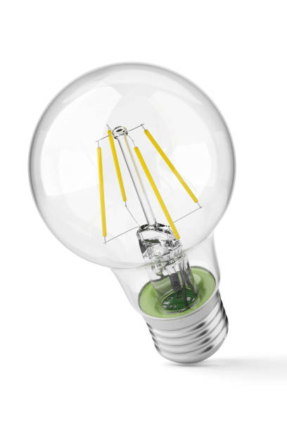 istock Filament bulb isolated on white. 3D rendering illustration. 1391024106