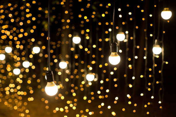 istock Lights and lanterns in the night. Bokeh. 1391025903