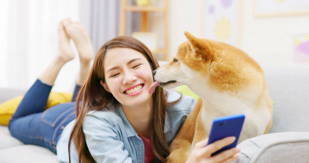 istock girl and dog selfie 1391027996