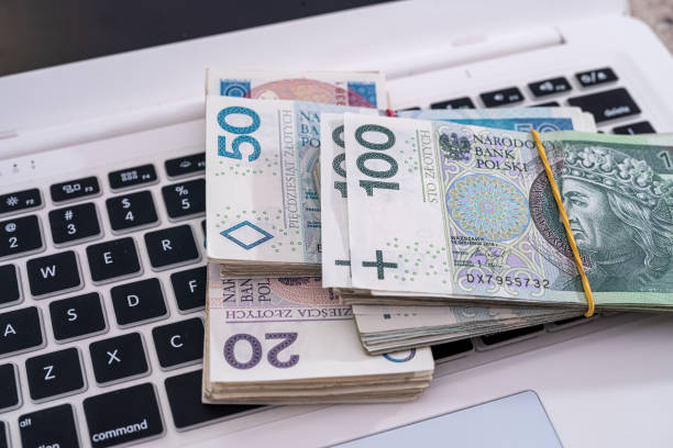 istock pln polish money on white keyboard laptop 1391033494