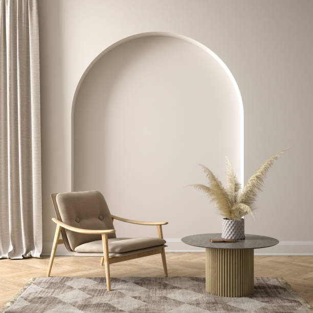 istock Modern style conceptual interior room 3d illustration 1391048107