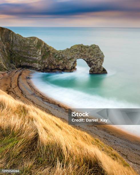Durdle Door Landscape On The Jurassic Coast Dorset Uk Stock Photo - Download Image Now