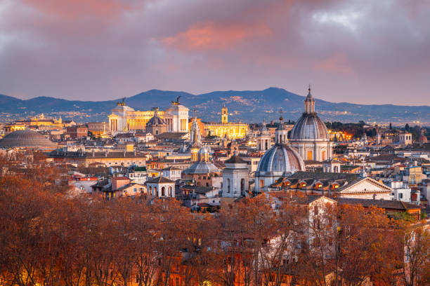 istock Rome, Italy Historic Skyline at Dusk 1391051174