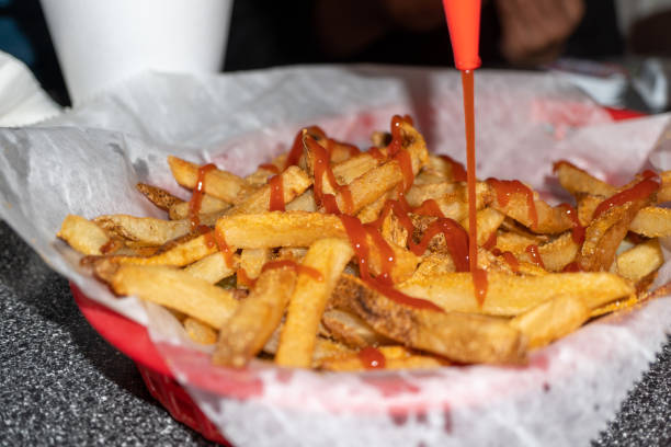 istock Ketchup on Fries 1391054450