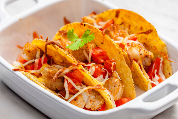 istock tacos filled with grilled chicken meat and tomatoes 1391063851