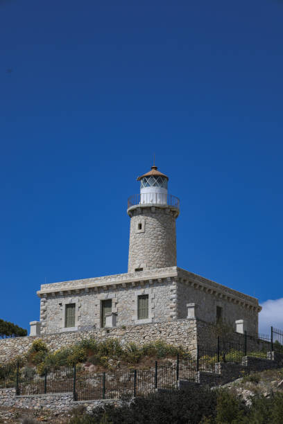 Lighthouse Kogxi in Salamina Island, Attica, Greece
