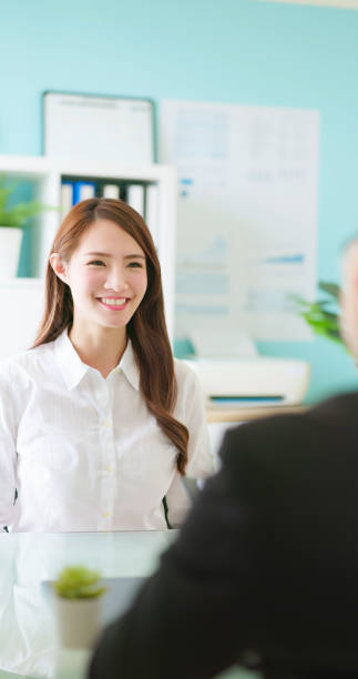 istock female job candidate interview 1391064998