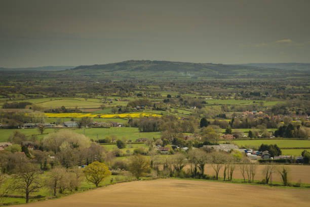 View from Malvern Hills, Worcestershire on a sunny day