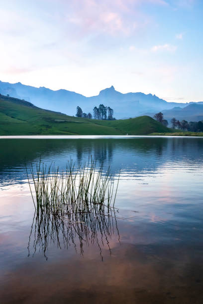 istock Beautiful lake and mountain view at dusk 1391067605