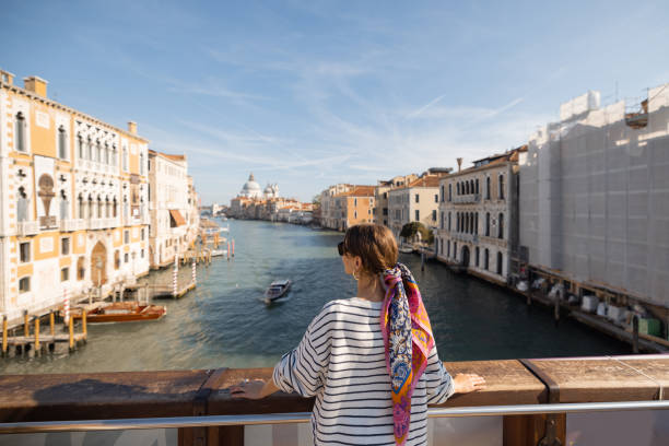 istock Woman traveling in Venice 1391067815