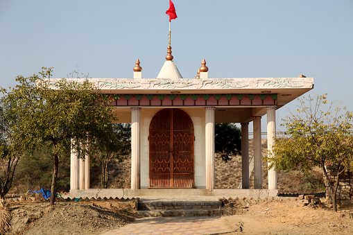 Hindu temple in rural India.