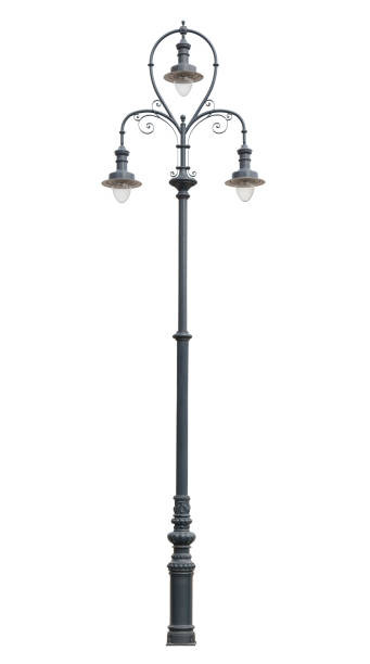 istock Street lamppost, isolated over white 1391075841