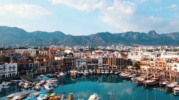 istock Old harbour in Kyrenia, North Cyprus 1391080214