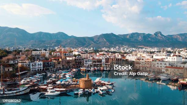 Old Harbour In Kyrenia North Cyprus Stock Photo - Download Image Now - Republic Of Cyprus, Cyprus Island, North