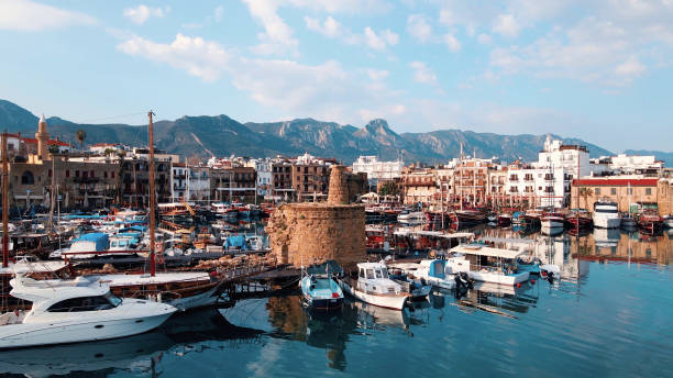 istock Old harbour in Kyrenia, North Cyprus 1391081835