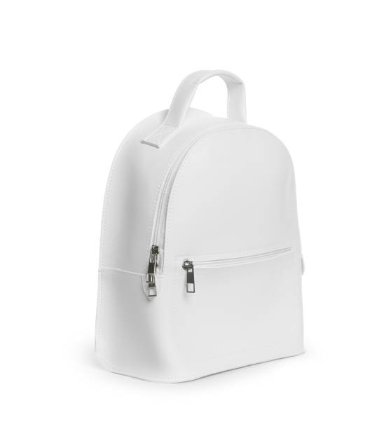istock Fashionable women's backpack isolated on white. Stylish accessory 1391086980