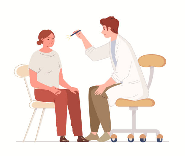 illustrazioni stock, clip art, cartoni animati e icone di tendenza di diagnosi e trattamento delle malattie neurologiche. - commozione cerebrale