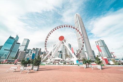Ferris wheel in the Hong Kong City