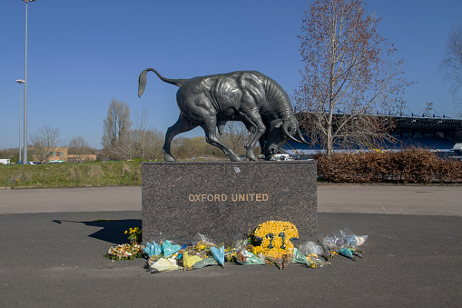 Oxford, UK - March 2022: The Kassam Stadium is home to Oxford United Football Club in the UK