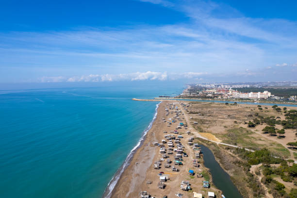 istock Unique beach, coast, sea and land views, with drone. 1391102162