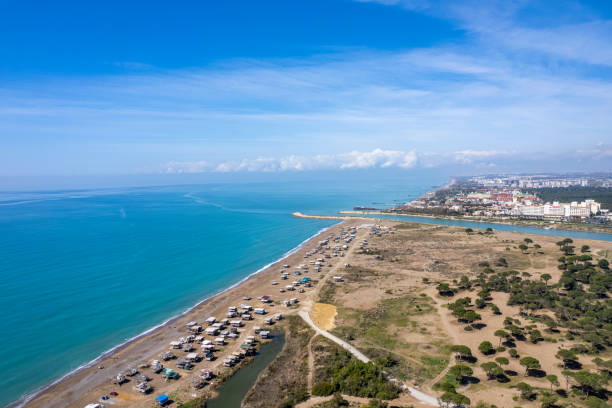 istock Unique beach, coast, sea and land views, with drone. 1391102165