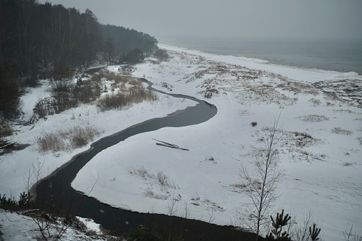 Saulkrasti Coastal in Winter, Latvia.
