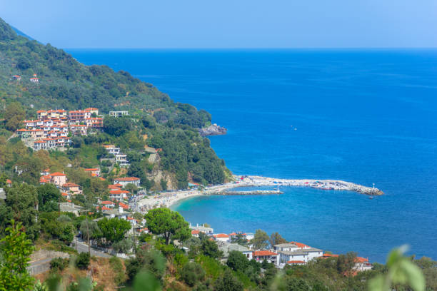 Famous village of Agios Ioannis, Pelion, Greece. Famous village of Agios Ioannis, Pelion, Greece. pilio greece stock pictures, royalty-free photos & images