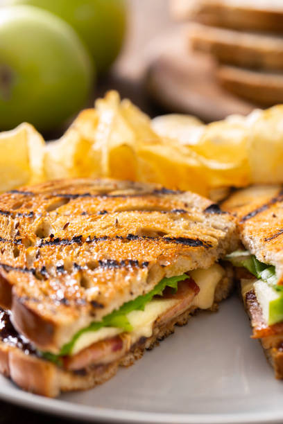 istock Panini With Brie Cheese Bacon Apple and Fig 1391106205