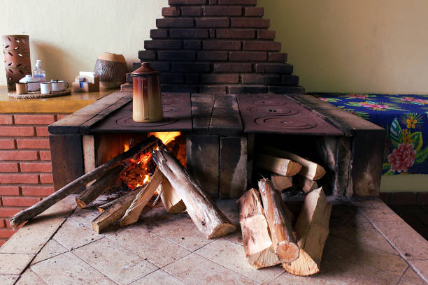 istock Wood burning stove 1391108593