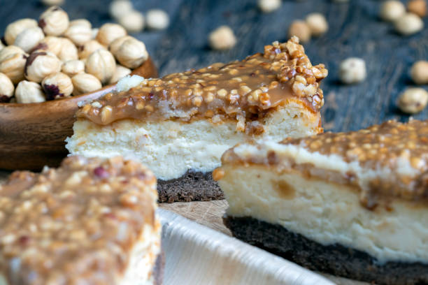 istock sweet and delicious cake with nuts and caramel 1391108990