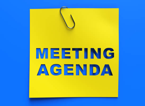 Agenda With Pencil Meaning Written Agendas Schedules or Outlines