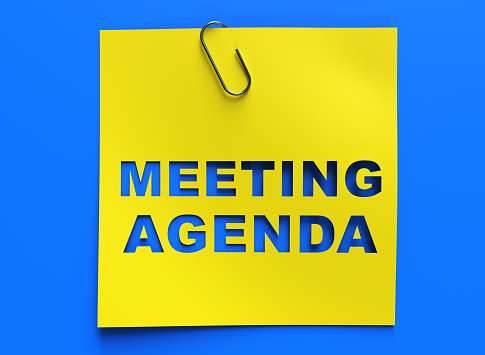 Meeting agenda Concept