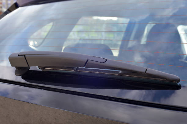 istock Wiper on the back windshield of a passenger car 1391113853