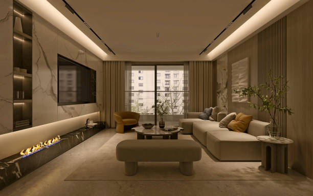 istock 3d render of modern living room 1391120872
