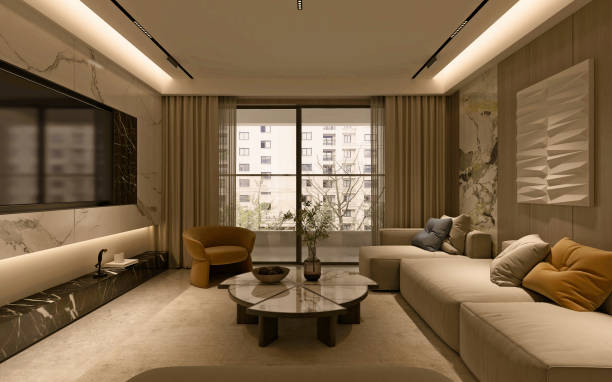 istock 3d render of modern living room 1391120875