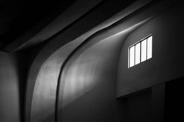 istock A window on the concrete wall was shining 1391135667