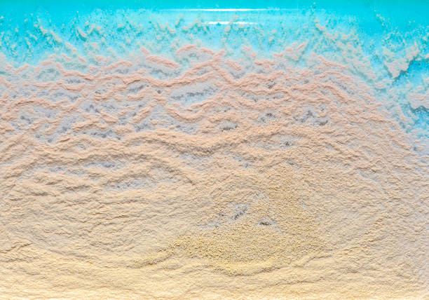 Imitation of the beach, sand and sea. Texture relief background.