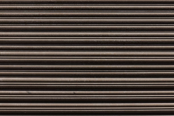 istock Brown metal garage door 1391150269