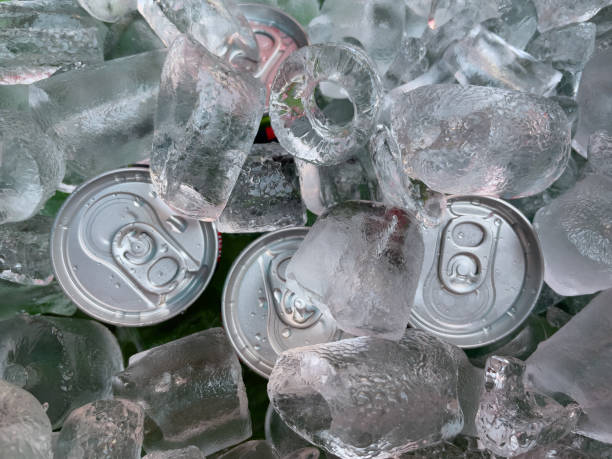 istock Beverage cans in an ice bucket. 1391150477