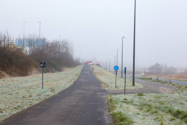 istock Bicycle street and a bicycle bridge 1391152181