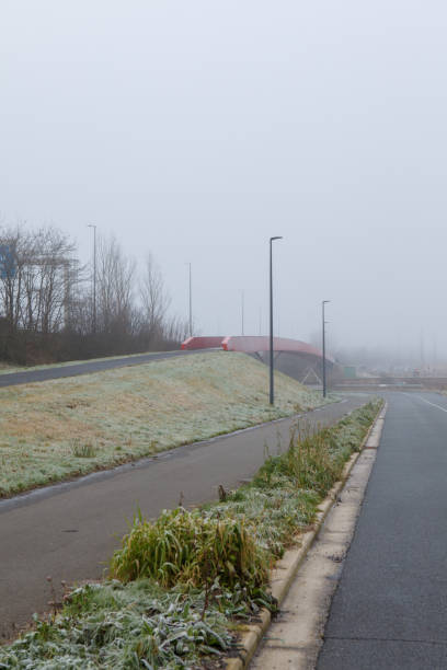 istock Bicycle street and a bicycle bridge 1391152185