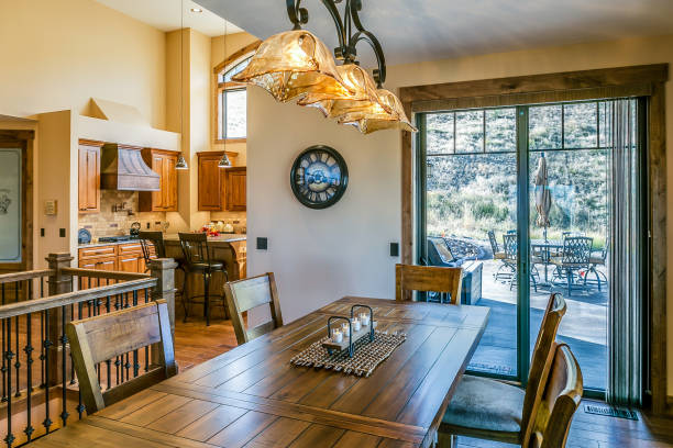 istock Dining table just a little ways away from the kitchen 1391159462