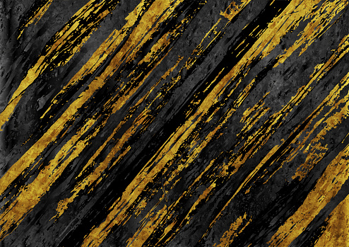Abstract black golden grunge marble stone texture background. Vector design