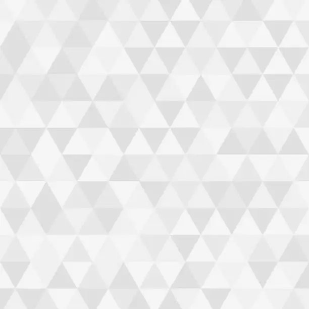 Vector illustration of Seamless geometric grayscale background pattern of triangles