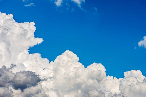 istock Beautiful Cumulus Clouds on Clear Blue Sky - Photography Full Frame 1391178022