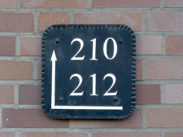 istock Metal home number on a wall 1391181265