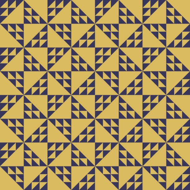 ilustrações de stock, clip art, desenhos animados e ícones de birds in the air quilt seamless pattern - quilt textile patchwork pattern