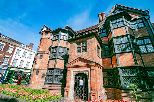 This Grade I listed Elizabethan townhouse is today a museum which charges an entry fee. It was built about 1591. It has a fragile building exterior and is associated with the author Charles Dickens as it featured in The Pickwick Papers and as the Nun's House in The Mystery of Edwin Drood.