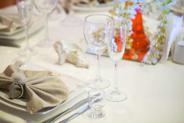 istock Beautifully served wedding table in the restaurant 1391187238